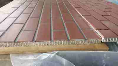Lightweight Brick Honeycomb Panels